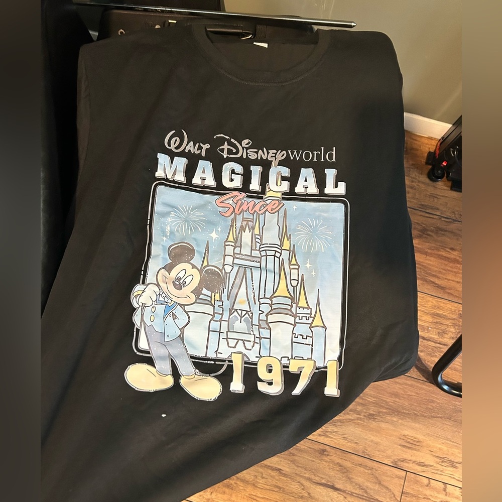 Disney  Magical Since 1971 Mickey T-Shirt with Castle Graphic